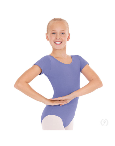 Body Danza Classica  Bambina manica corta 1043 Eurotard - Verde, M ( 8-10 anni )