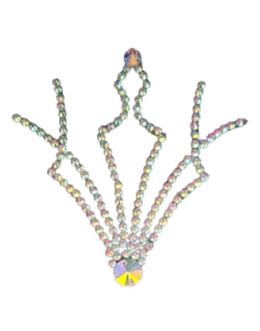 Decorazione di strass  per capelli (26)