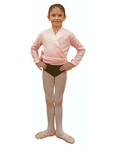 Scalda cuore danza classica bambina  in morbido Pile  Clara Rudolf - Nero, 6 / 7 Anni