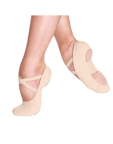 Mezza Punta danza suola smezzata elasticizz.SD16 Sodanca - Rosa, 4 (36,5-37)