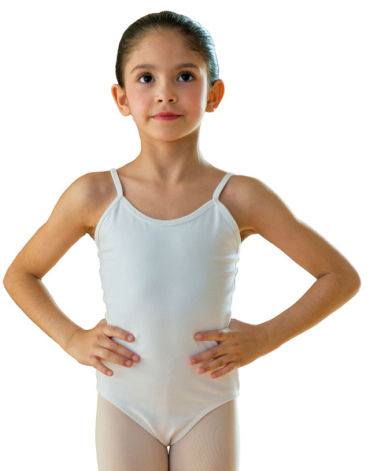 Body Danza Classica Bambina  bretelline  Lise Rudolf - Rosa, 02 ( 5-6 Anni )