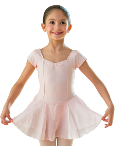 Body Danza Classica Bambina con gonnellino Paquita Rudolf - Rosa, 05 ( 10-12 Anni )