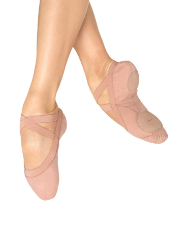 Mezza Punta  danza suola smezzata in Tela S0621 Bloch - 6,5 (40), Rosa