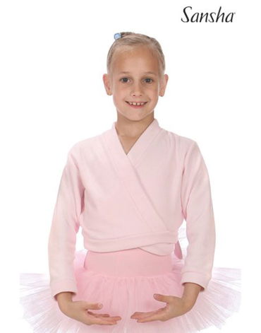 Scalda cuore danza classica bambina in pile  Lucy Sansha - Rosa, E (10 Anni)