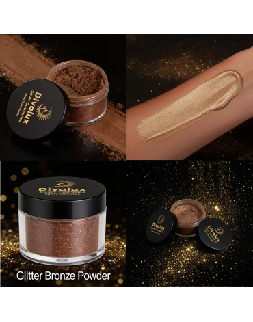 Terra da corpo Glitter Powder Bronze - Rose
