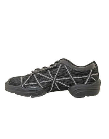 Sneaker Danza suola smezzata DS19A Capezio - Nero e Argento (RSL), 11 ( 41.5 )